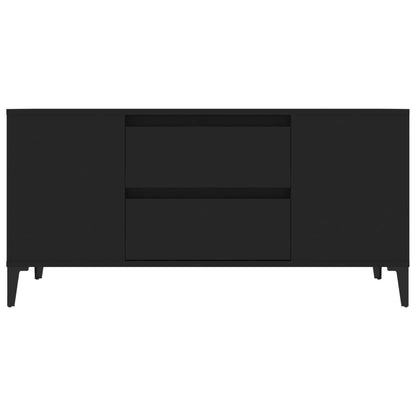 TV-Schrank Schwarz 102x44,5x50 cm Holzwerkstoff - Pazzar.ch