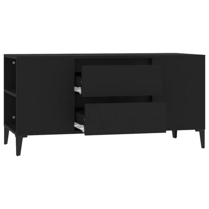 TV-Schrank Schwarz 102x44,5x50 cm Holzwerkstoff - Pazzar.ch