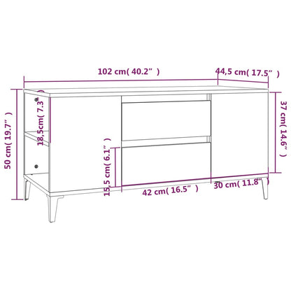 TV-Schrank Schwarz 102x44,5x50 cm Holzwerkstoff - Pazzar.ch