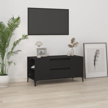 TV-Schrank Schwarz 102x44,5x50 cm Holzwerkstoff - Pazzar.ch