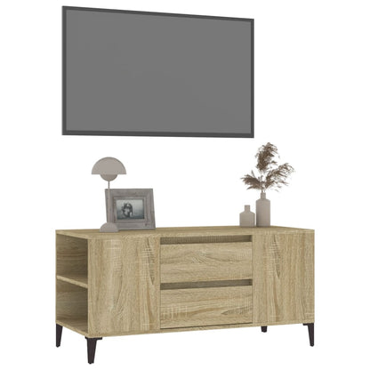 TV-Schrank Sonoma-Eiche 102x44,5x50 cm Holzwerkstoff - Pazzar.ch