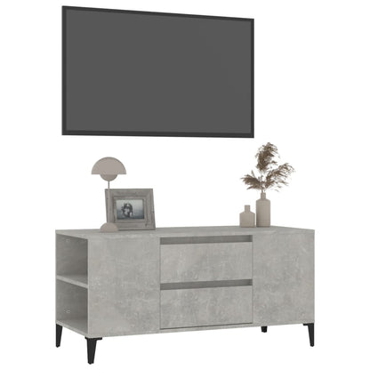 TV-Schrank Betongrau 102x44,5x50 cm Holzwerkstoff - Pazzar.ch