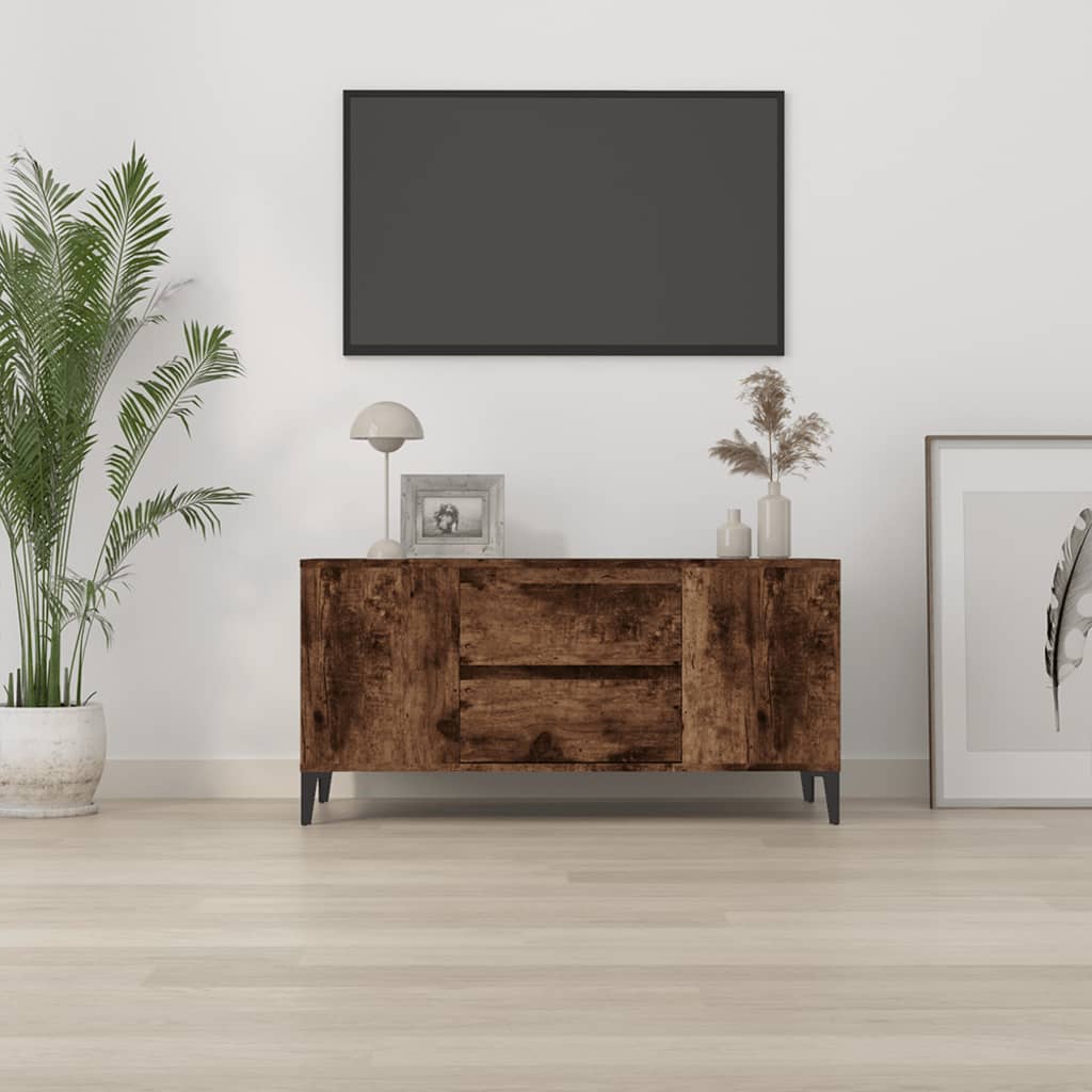 TV-Schrank Räuchereiche 102x44,5x50 cm Holzwerkstoff - Pazzar.ch