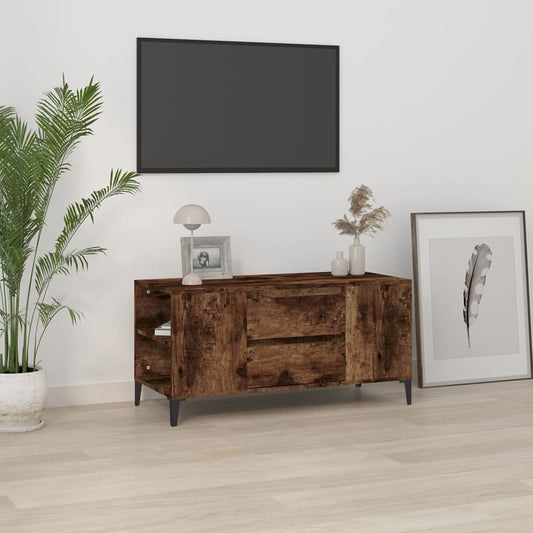 TV-Schrank Räuchereiche 102x44,5x50 cm Holzwerkstoff - Pazzar.ch