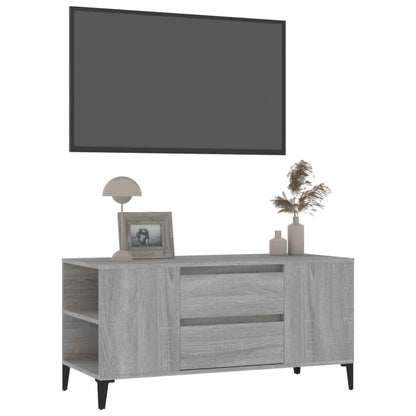 TV-Schrank Grau Sonoma 102x44,5x50 cm Holzwerkstoff - Pazzar.ch