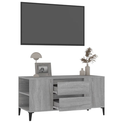 TV-Schrank Grau Sonoma 102x44,5x50 cm Holzwerkstoff - Pazzar.ch