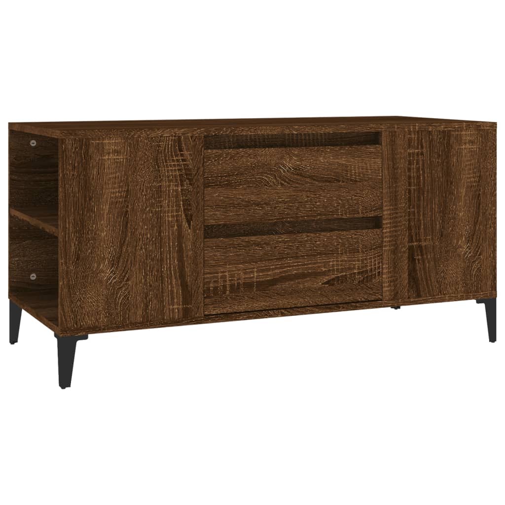 TV-Schrank Braun Eichen-Optik 102x44,5x50 cm Holzwerkstoff - Pazzar.ch