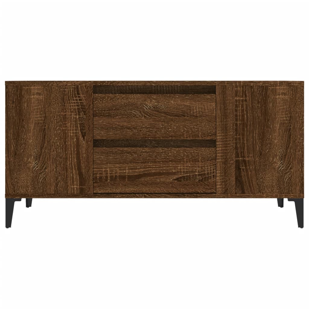 TV-Schrank Braun Eichen-Optik 102x44,5x50 cm Holzwerkstoff - Pazzar.ch