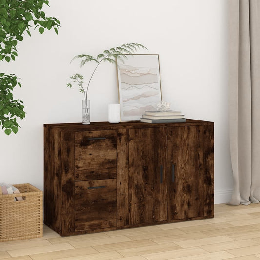 Sideboard Räuchereiche 100x33x59,5 cm Holzwerkstoff - Pazzar.ch