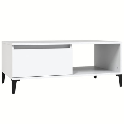 Couchtisch Weiß 90x50x36,5 cm Holzwerkstoff - Pazzar.ch