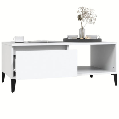 Couchtisch Weiß 90x50x36,5 cm Holzwerkstoff - Pazzar.ch