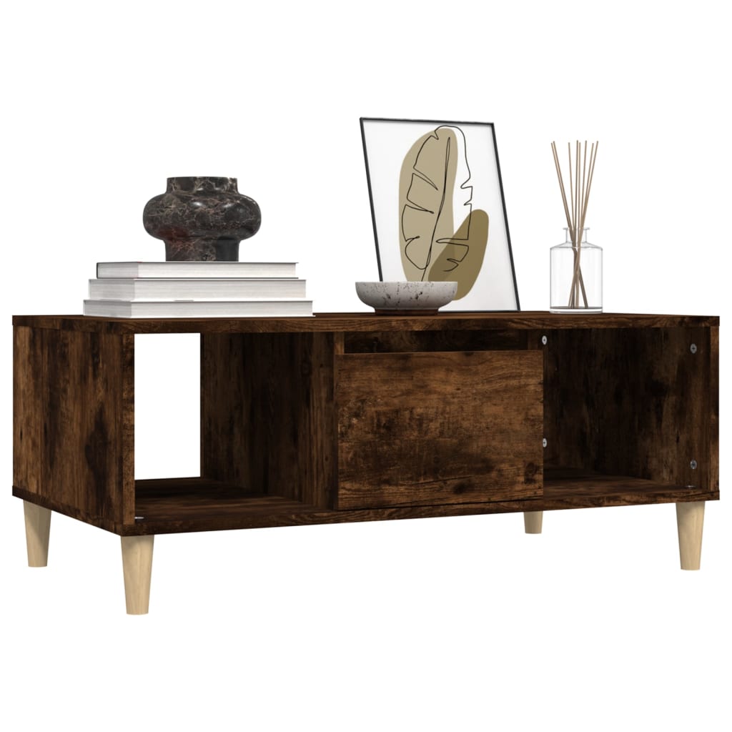 Couchtisch Räuchereiche 90x50x36,5 cm Holzwerkstoff - Pazzar.ch