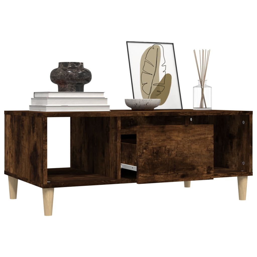 Couchtisch Räuchereiche 90x50x36,5 cm Holzwerkstoff - Pazzar.ch