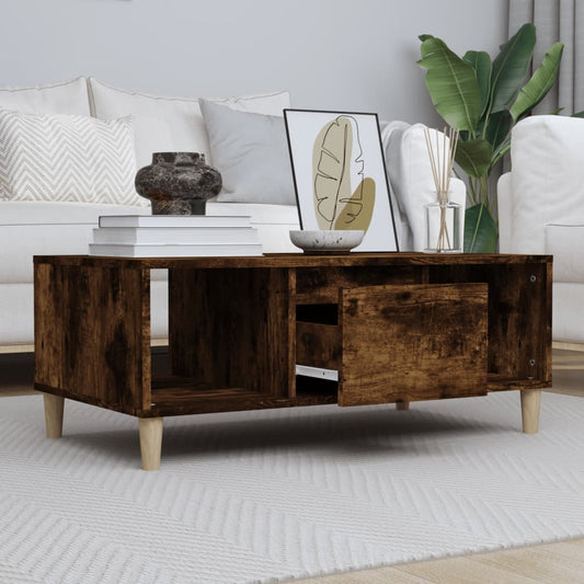 Couchtisch Räuchereiche 90x50x36,5 cm Holzwerkstoff - Pazzar.ch