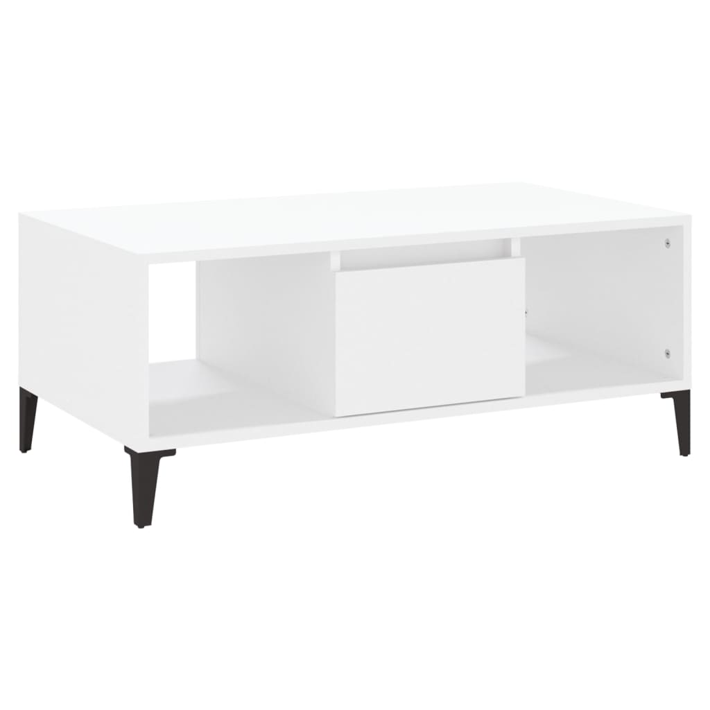 Couchtisch Weiß 90x50x36,5 cm Holzwerkstoff - Pazzar.ch