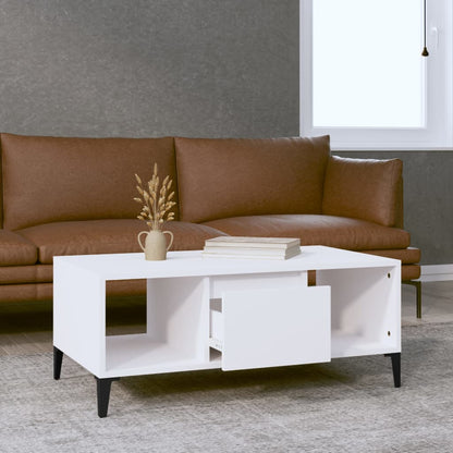 Couchtisch Weiß 90x50x36,5 cm Holzwerkstoff - Pazzar.ch