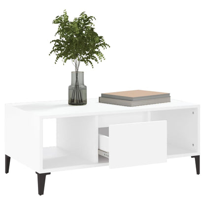 Couchtisch Weiß 90x50x36,5 cm Holzwerkstoff - Pazzar.ch