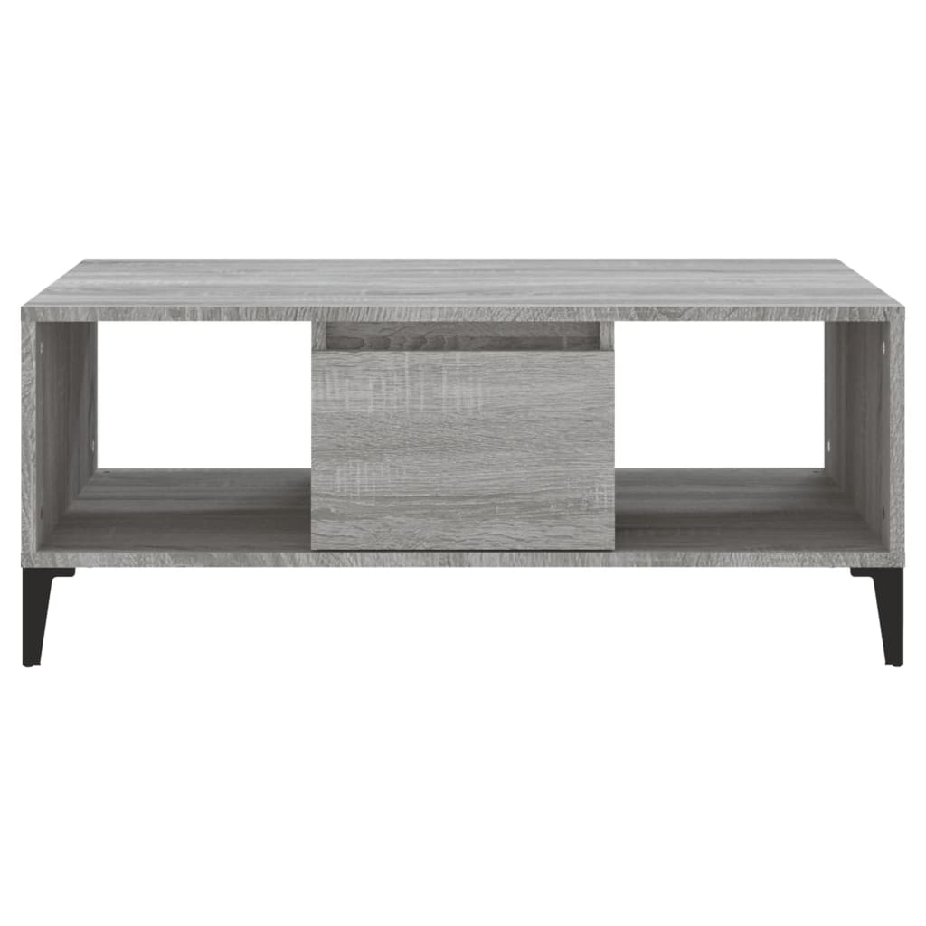 Couchtisch Grau Sonoma 90x50x36,5 cm Holzwerkstoff