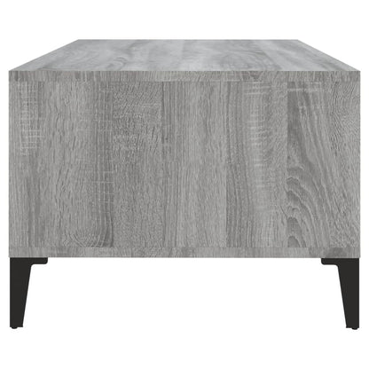 Couchtisch Grau Sonoma 90x50x36,5 cm Holzwerkstoff - Pazzar.ch