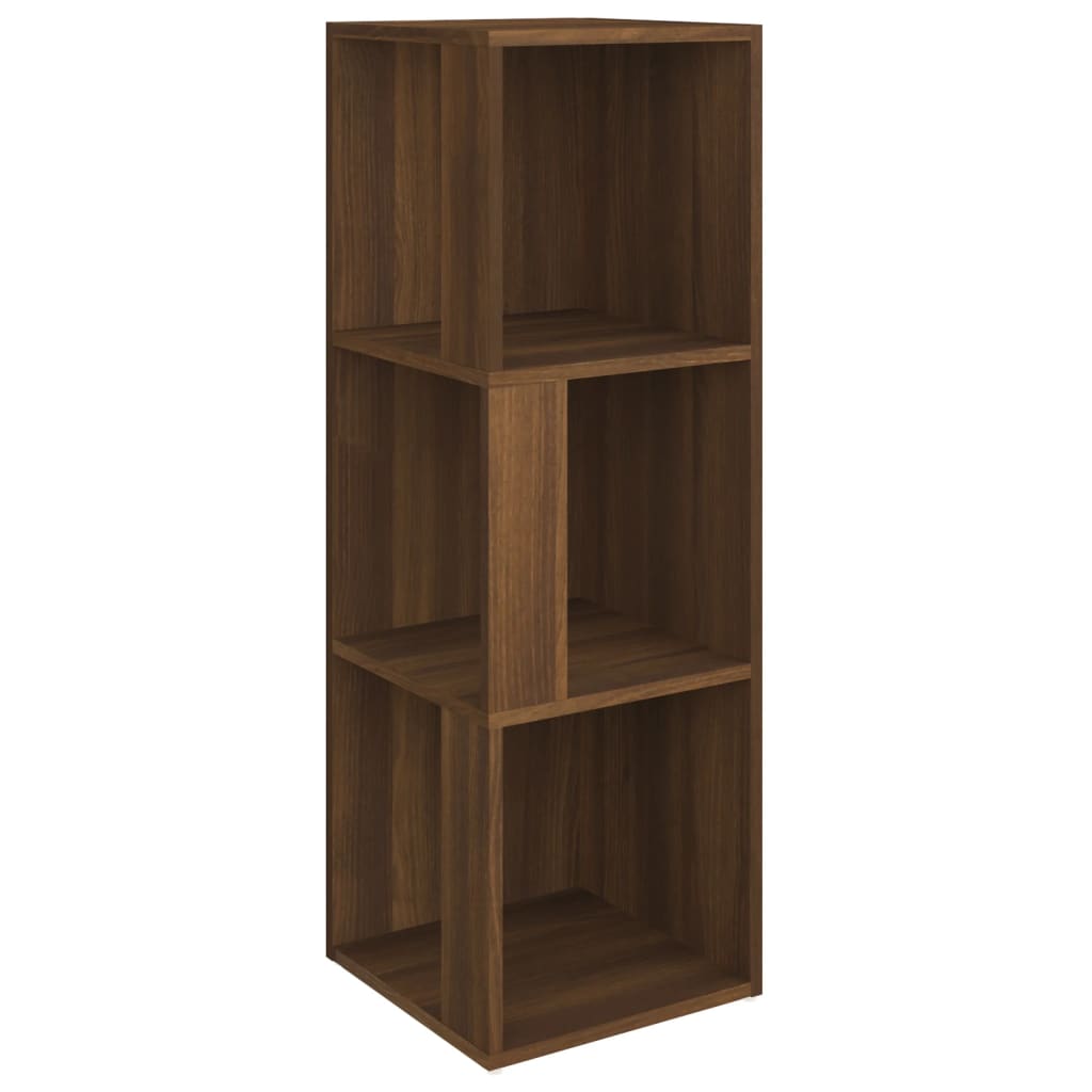 Eckregal Braun Eichen-Optik 33x33x100 cm Holzwerkstoff - Pazzar.ch