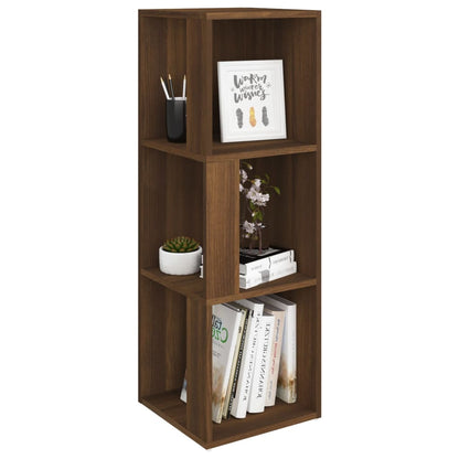 Eckregal Braun Eichen-Optik 33x33x100 cm Holzwerkstoff - Pazzar.ch