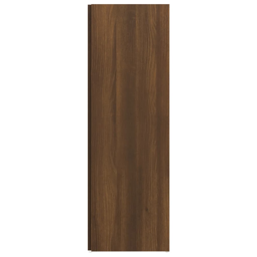 Eckregal Braun Eichen-Optik 33x33x100 cm Holzwerkstoff - Pazzar.ch