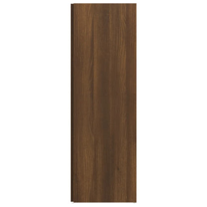 Eckregal Braun Eichen-Optik 33x33x100 cm Holzwerkstoff - Pazzar.ch