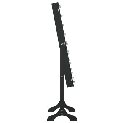 Standspiegel mit LED Schwarz 34x37x146 cm - Pazzar.ch