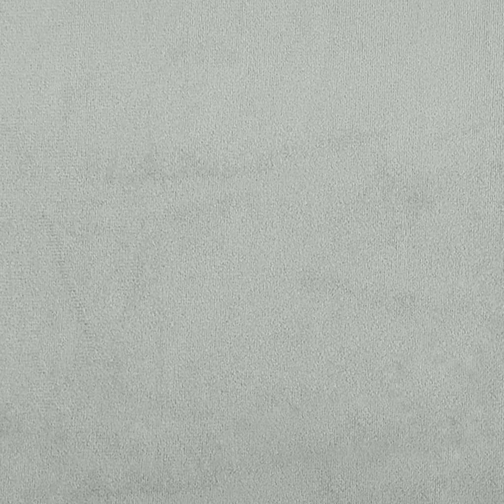 Sessel Hellgrau 62x79x79 cm Samt - Pazzar.ch