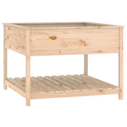 Pflanzkübel mit Ablage 111,5x111,5x81 cm Massivholz Kiefer - Pazzar.ch