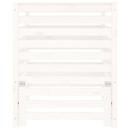 Komposter Weiß 82,5x82,5x99,5 cm Massivholz Kiefer - Pazzar.ch