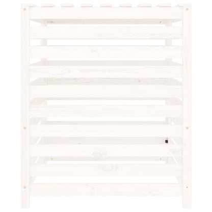 Komposter Weiß 82,5x82,5x99,5 cm Massivholz Kiefer - Pazzar.ch