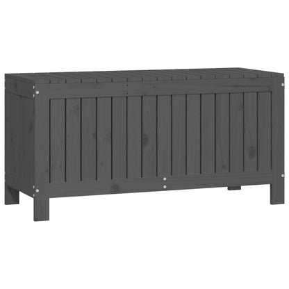 Gartentruhe Grau 108x42,5x54 cm Massivholz Kiefer - Pazzar.ch