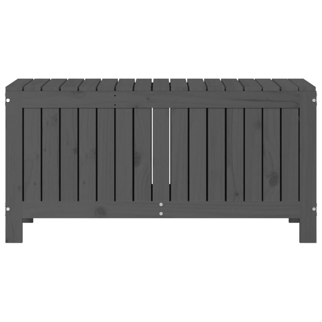 Gartentruhe Grau 108x42,5x54 cm Massivholz Kiefer - Pazzar.ch