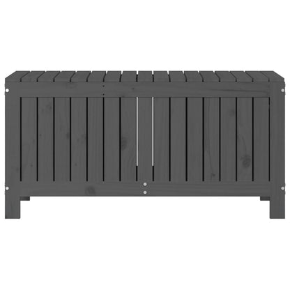 Gartentruhe Grau 108x42,5x54 cm Massivholz Kiefer - Pazzar.ch