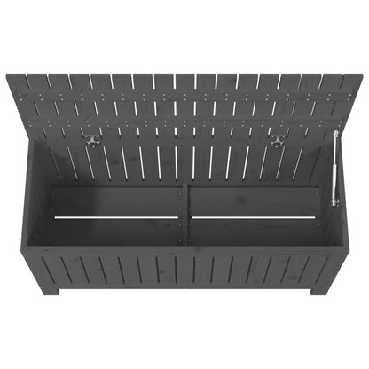Gartentruhe Grau 108x42,5x54 cm Massivholz Kiefer - Pazzar.ch