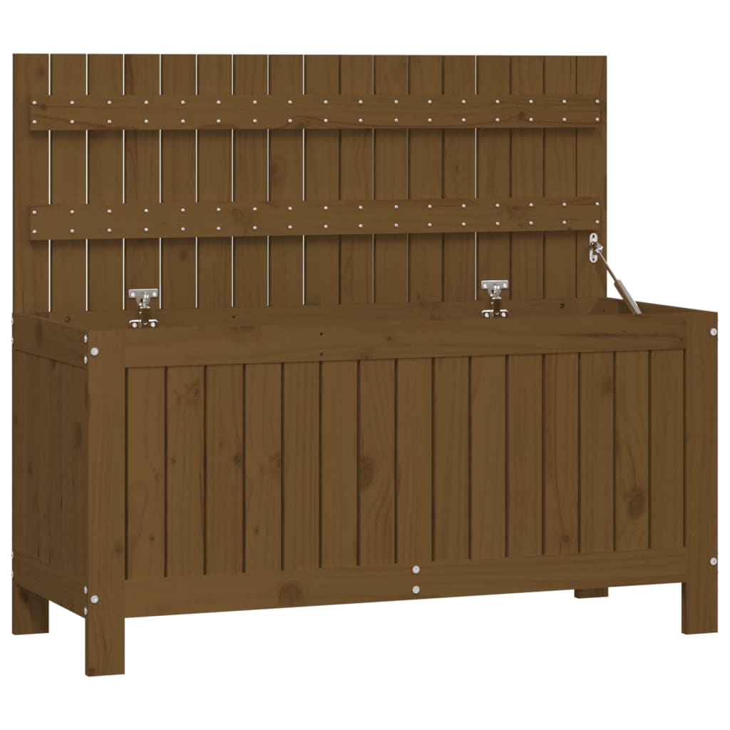 Gartentruhe Honigbraun 108x42,5x54 cm Massivholz Kiefer - Pazzar.ch