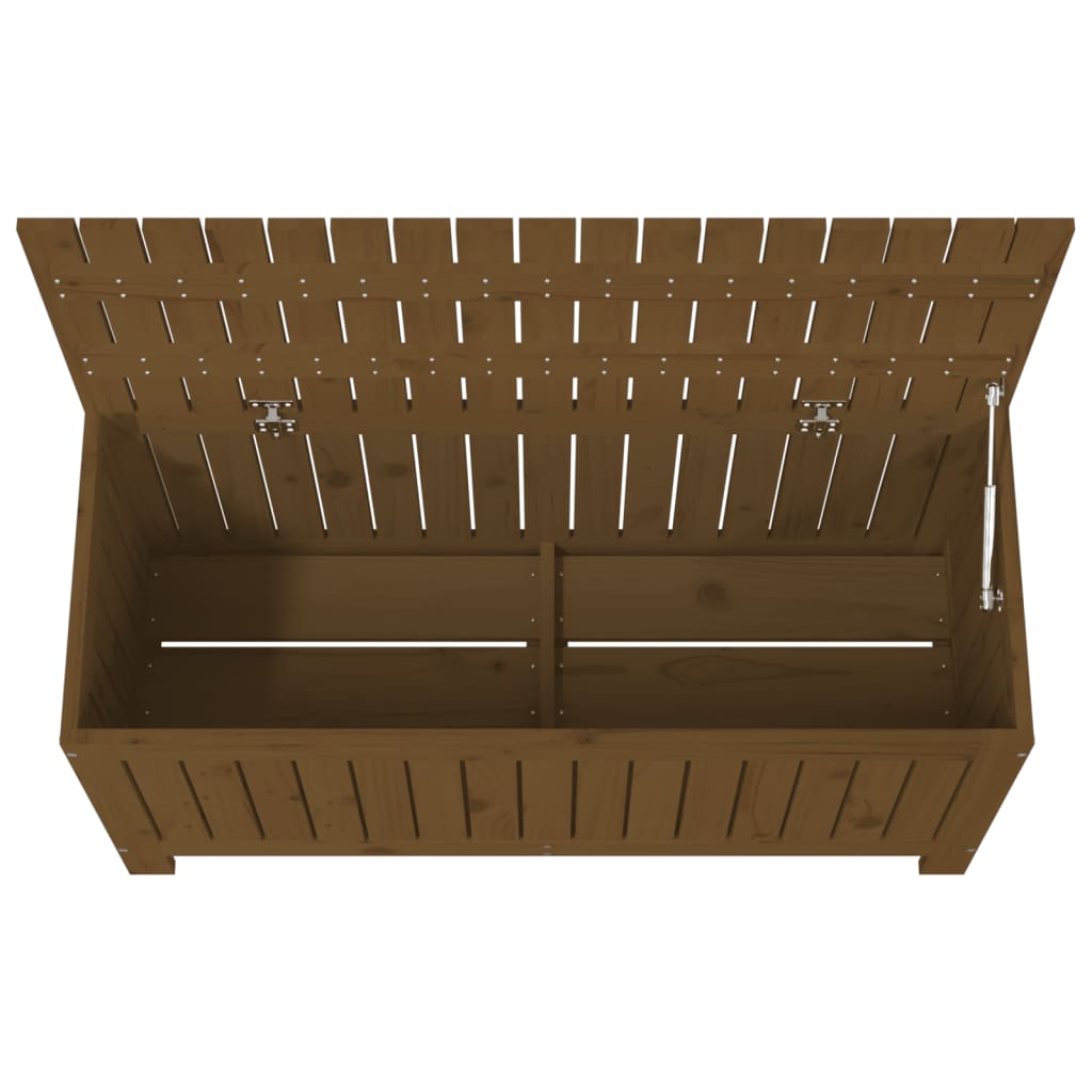 Gartentruhe Honigbraun 108x42,5x54 cm Massivholz Kiefer - Pazzar.ch
