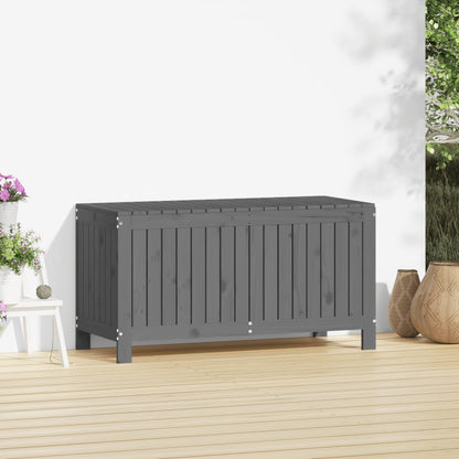 Gartentruhe Grau 115x49x60 cm Massivholz Kiefer - Pazzar.ch