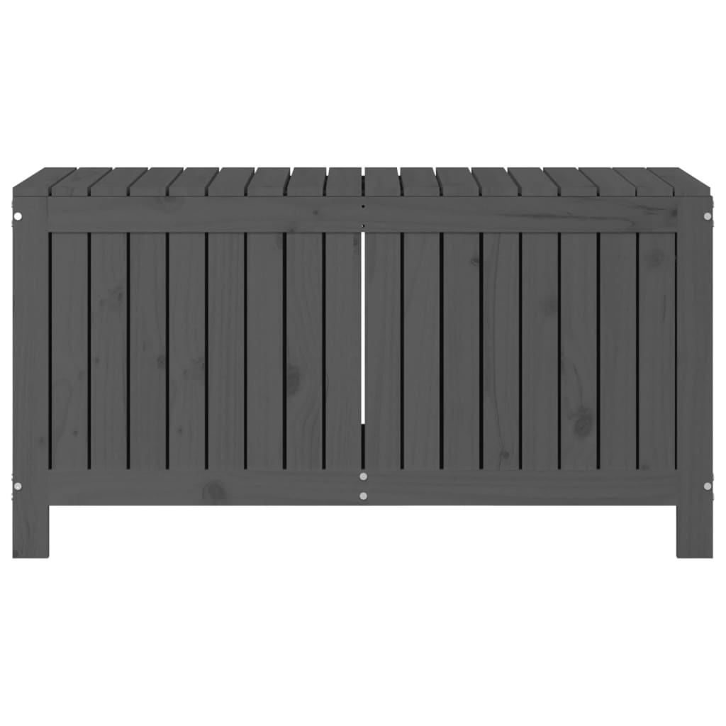 Gartentruhe Grau 115x49x60 cm Massivholz Kiefer - Pazzar.ch