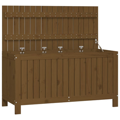 Gartentruhe Honigbraun 115x49x60 cm Massivholz Kiefer - Pazzar.ch