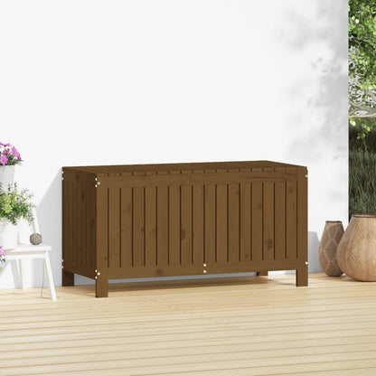Gartentruhe Honigbraun 115x49x60 cm Massivholz Kiefer - Pazzar.ch