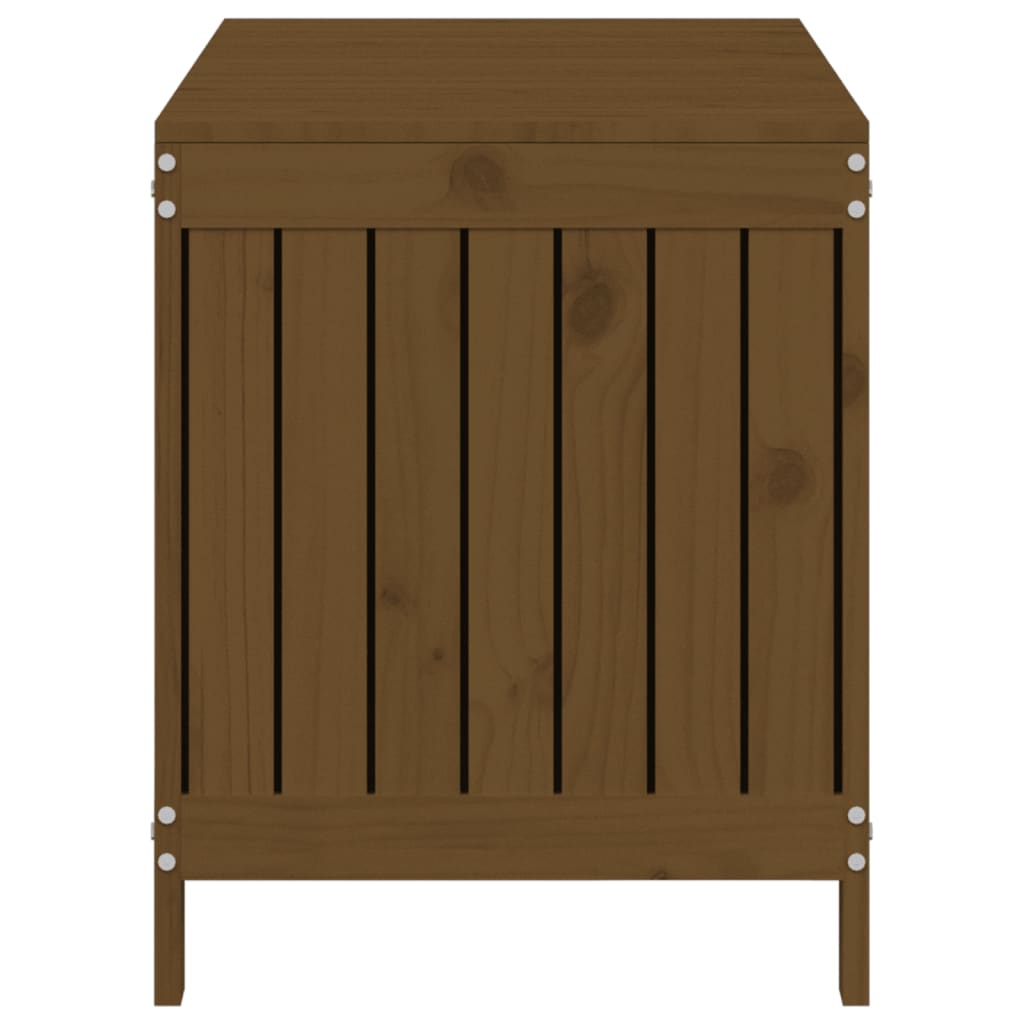 Gartentruhe Honigbraun 115x49x60 cm Massivholz Kiefer - Pazzar.ch