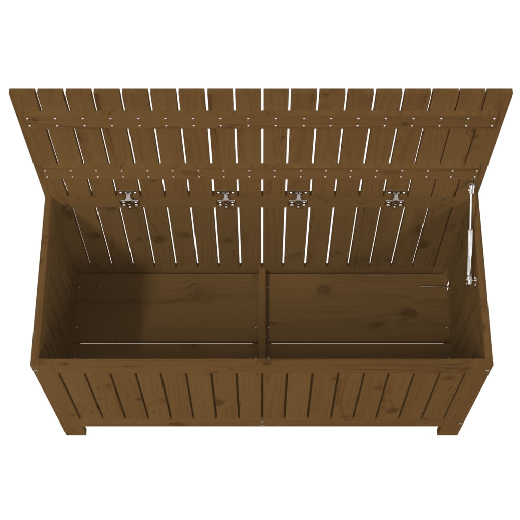 Gartentruhe Honigbraun 115x49x60 cm Massivholz Kiefer - Pazzar.ch