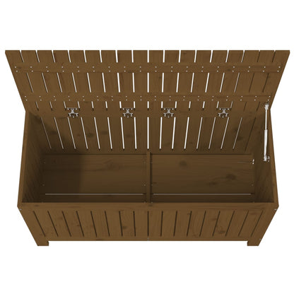 Gartentruhe Honigbraun 115x49x60 cm Massivholz Kiefer - Pazzar.ch