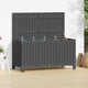 Gartentruhe Grau 121x55x64 cm Massivholz Kiefer