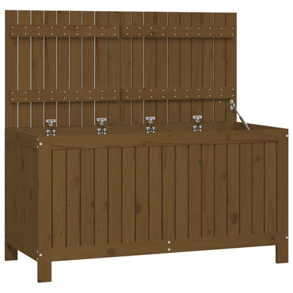 Gartentruhe Honigbraun 121x55x64 cm Massivholz Kiefer - Pazzar.ch