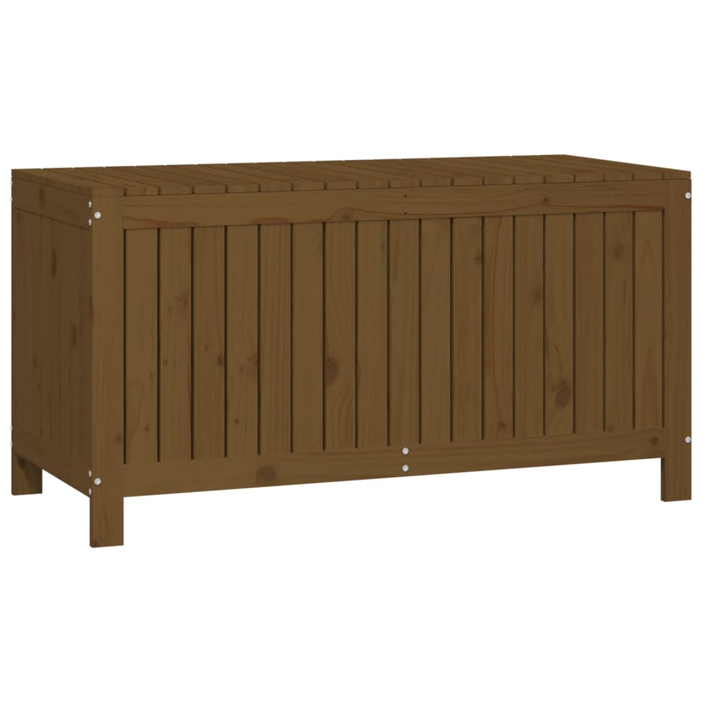 Gartentruhe Honigbraun 121x55x64 cm Massivholz Kiefer - Pazzar.ch