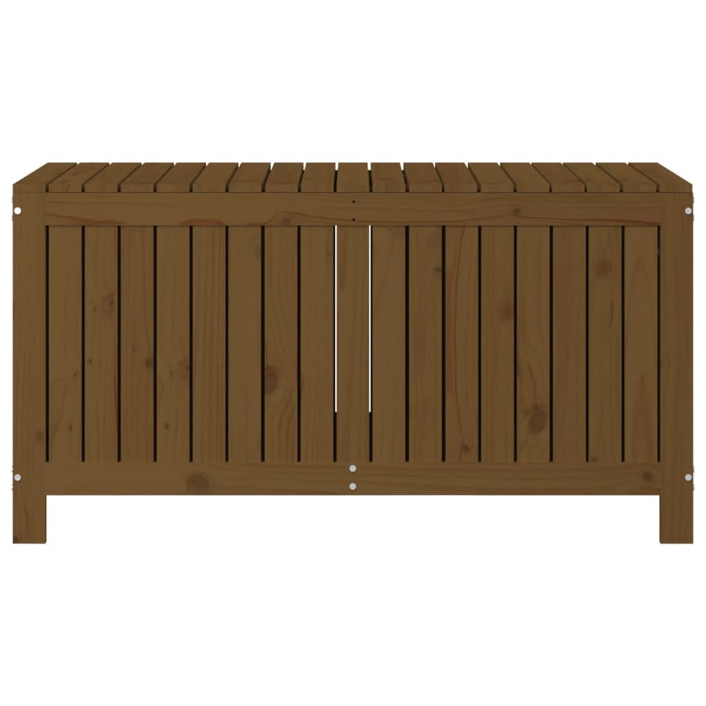 Gartentruhe Honigbraun 121x55x64 cm Massivholz Kiefer - Pazzar.ch