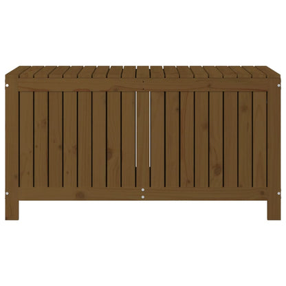Gartentruhe Honigbraun 121x55x64 cm Massivholz Kiefer - Pazzar.ch